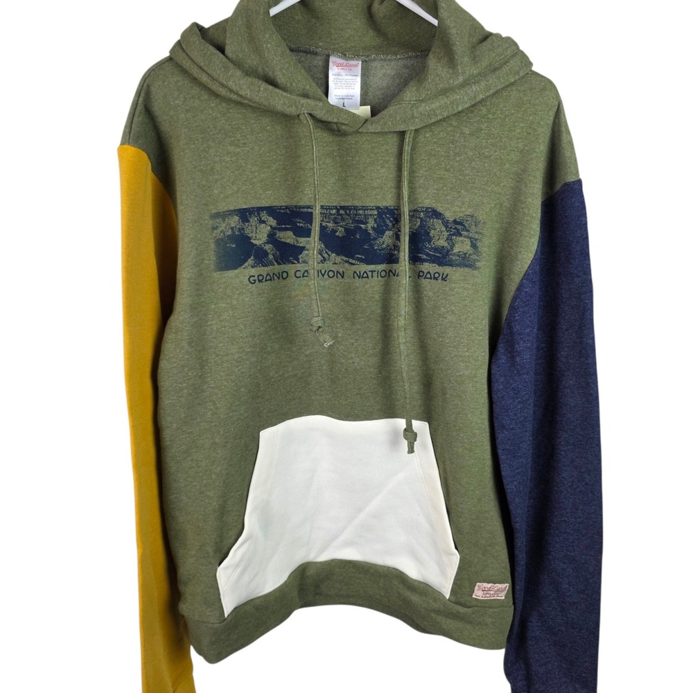 Good Land Supply Co Hoodie Mens L Green NWT Grand Canyon National Park Graphic